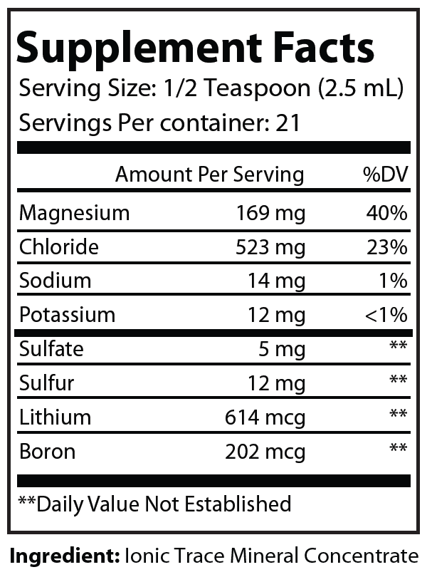 Premier Labs Premium Mineral Complex – Ionic Trace Mineral Concentrate | 2 fl oz