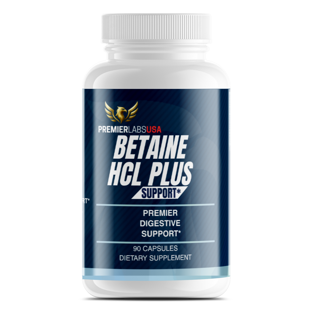 Betaine HCL Plus – Stomach Acid & Digestive Support | Premier Labs USA