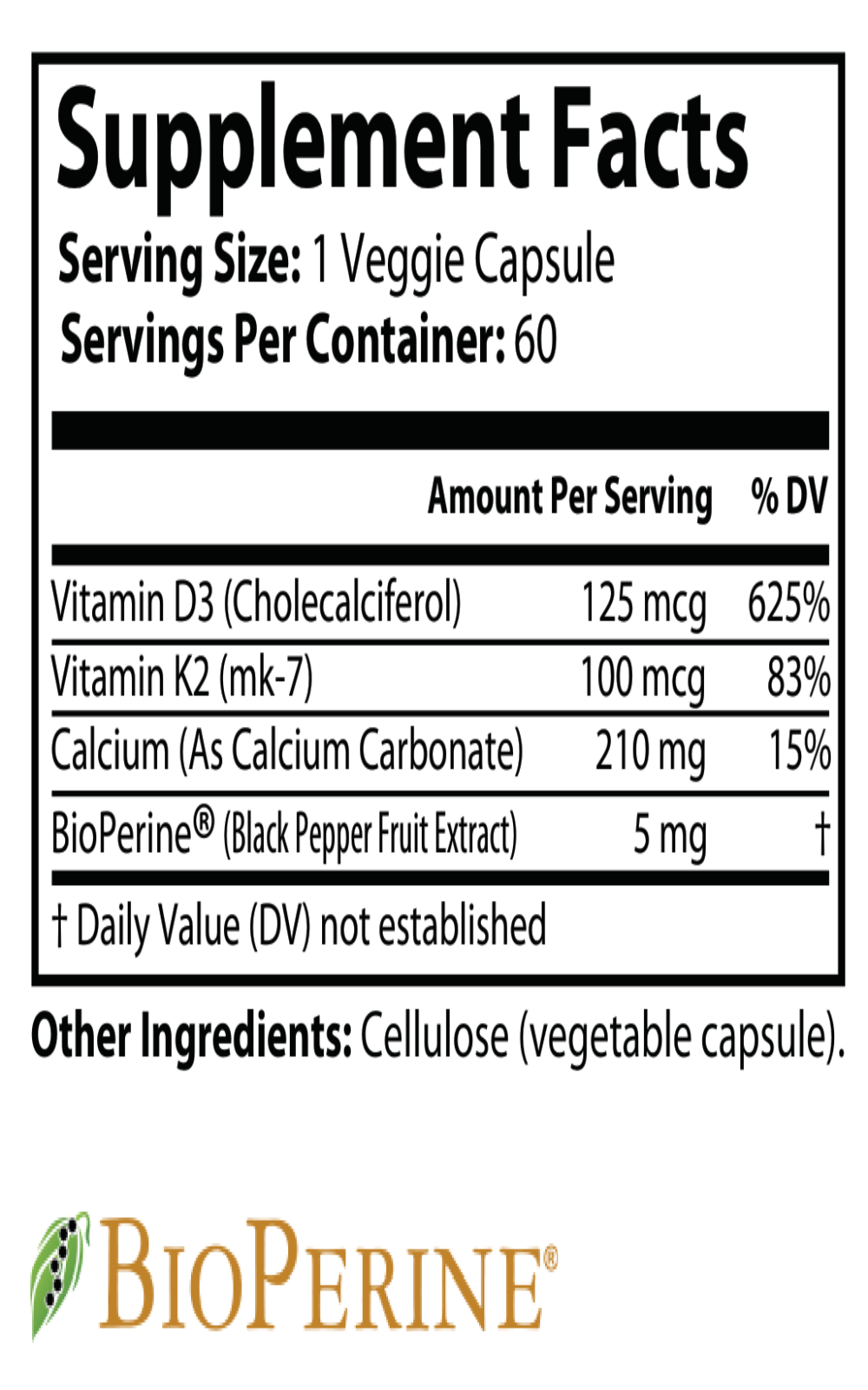 Vitamin K2 + D3