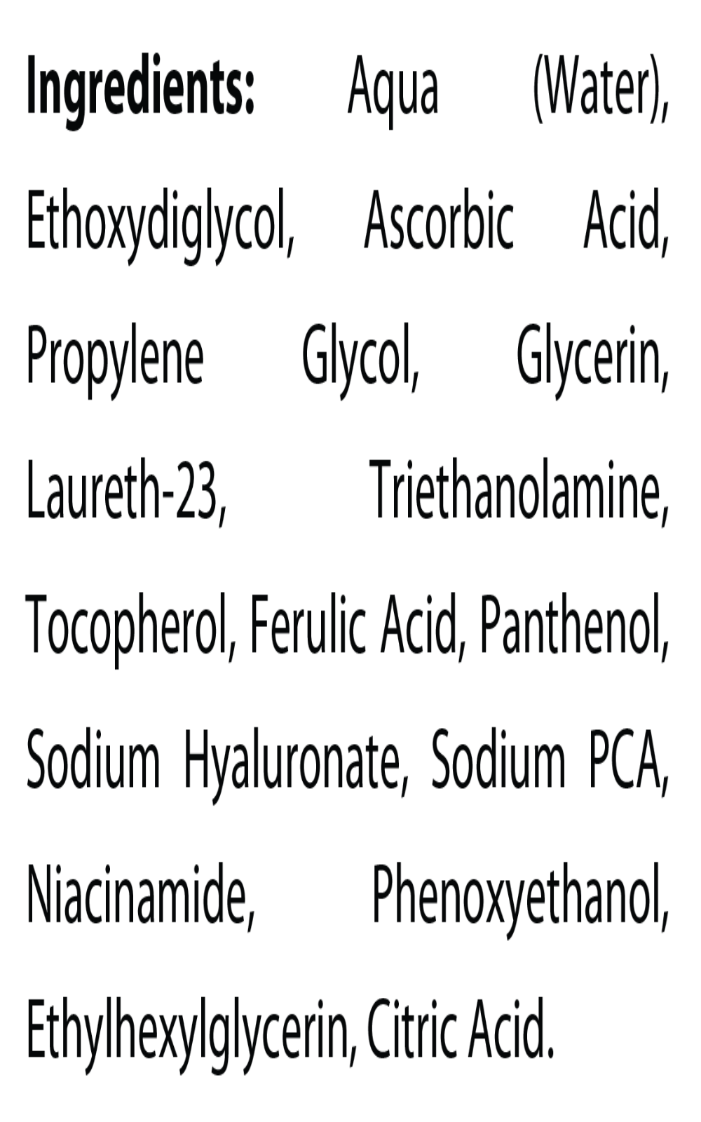 Vitamin C, B,E + Ferulic Serum